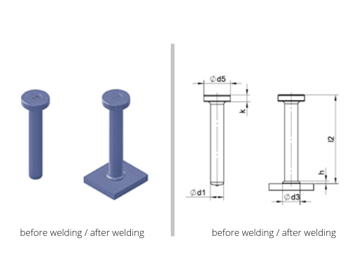 Shear connector studs